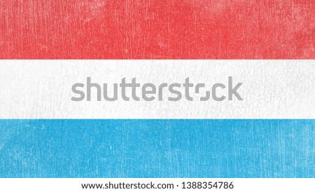 National Flag of Luxembourg - Rectangular Shape patriotic symbol 