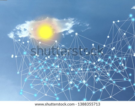 Concepts cloud system concept Digital Network,