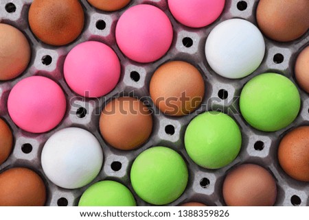 Food, eggs and ducks, decorated with colorful salted eggs  Holiday colorful background images