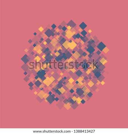 Rhombus pink minimal geometric cover template of isolated elements.Future geometric template rhombus pink. Used as print, card, backdrop, template, texture, background, wallpaper, banner, border