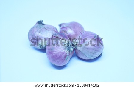 natural photo of red onion on a white background.