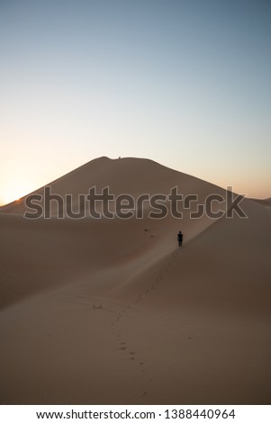 Sunset in the Abu Dhabi Desert