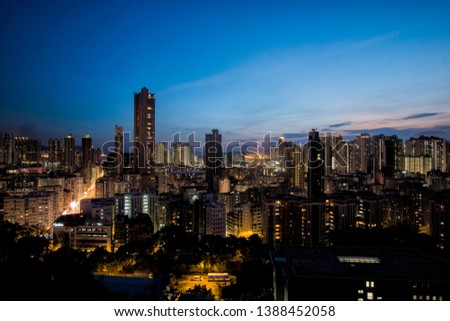 night city in hong kong