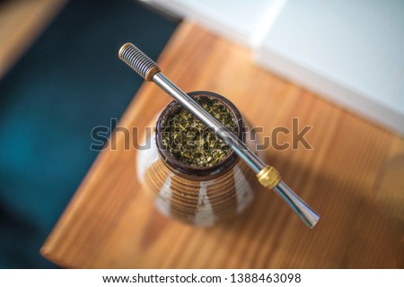 Photo of yerba mate ready to drink