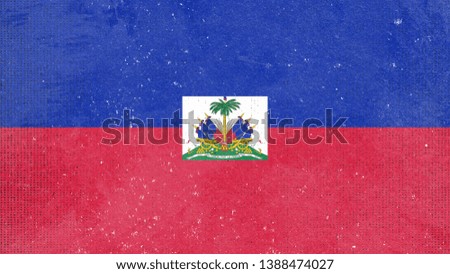 National Flag of Haiti - Rectangular Shape patriotic symbol 