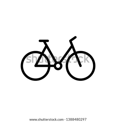 Bike icon in simple style.