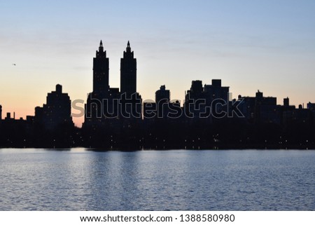 New York City Scape in Central Park