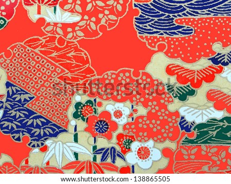Pattern on the wrapper of the Japanese