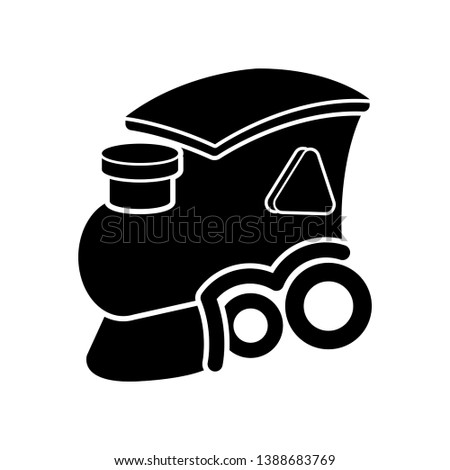 Isolated wooden train toy cartoon icon- Vector