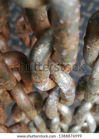 Rusty Chains, weathered texture background