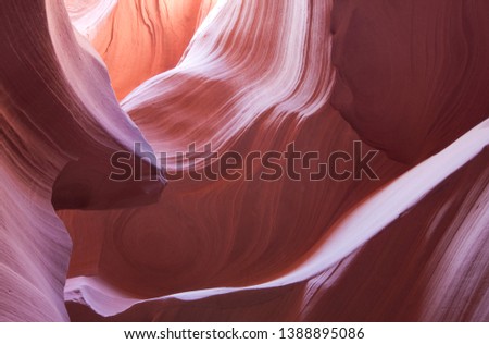 Antelope Canyon, probably the most visited and photographed slot canyon in the southwest. Lower Antelope Canyon, Navajo Nation, Arizona, USA.