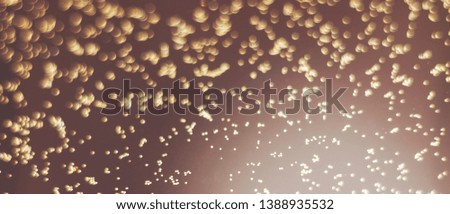 Beautiful gold bokeh on a brown background.