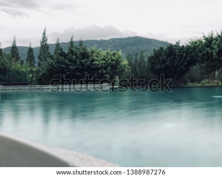 Nature photograph with mountains and river view