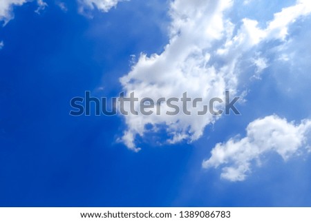 blue sky with dramatic clouds background