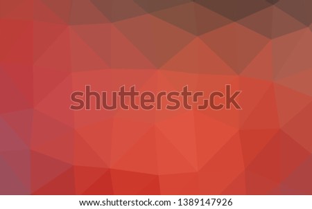 Light Red vector shining triangular template. Colorful illustration in abstract style with gradient. Elegant pattern for a brand book.