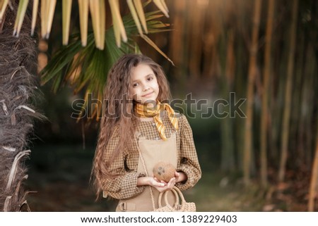 A Caicasian girl with coconut processing in the Mekong Delta Ben Tre, Vietnam