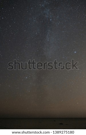 Picture of stars and the Milky Way, nighttime 