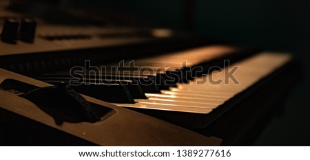 An interesting perspective of a piano.