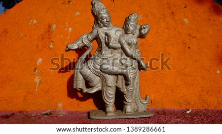 Radha Krishna statue in temple