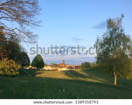 Radeberg, small town in saxony, germany  Royalty-Free Stock Photo #1389358793