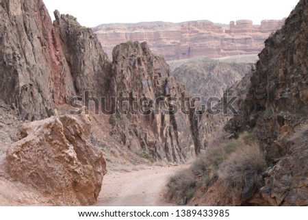 Charyn Canyon in Kazakhstan - The second largest canyon n the world, located in central Asia.