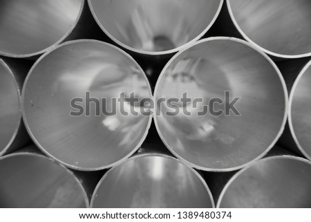Close-up of steel pipes at the Steelworks in Bethlehem, PA 