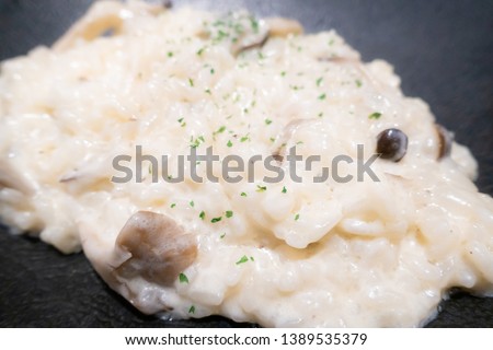 Pictures of a delicious cheese risotto
