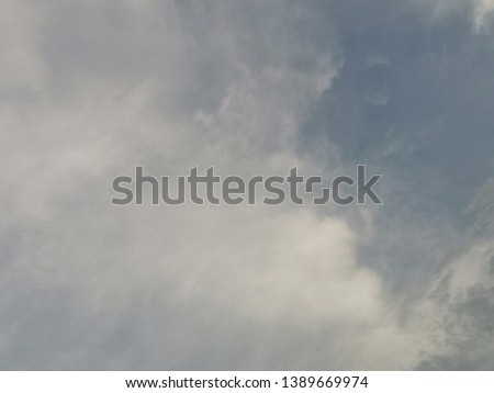Blue​ sky​ with​ clound​ background.