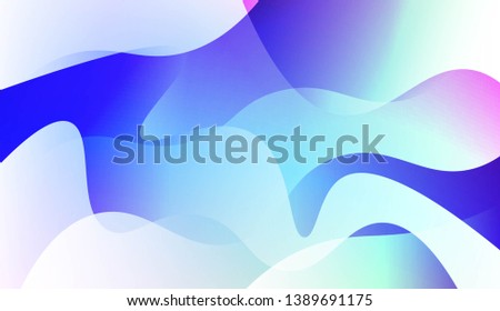 Abstract Wavy Background. For Futuristic Ad, Booklets. Vector Illustration with Color Gradient