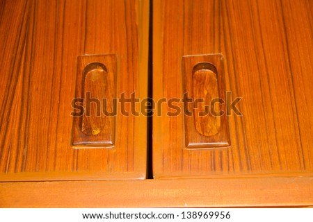 Wood sliding door