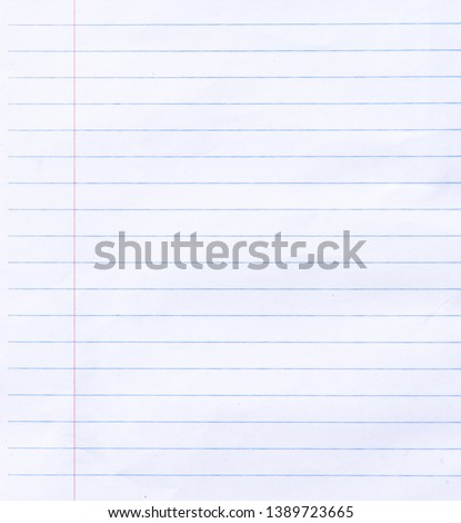 Notebook Lined Paper texture Background Royalty-Free Stock Photo #1389723665