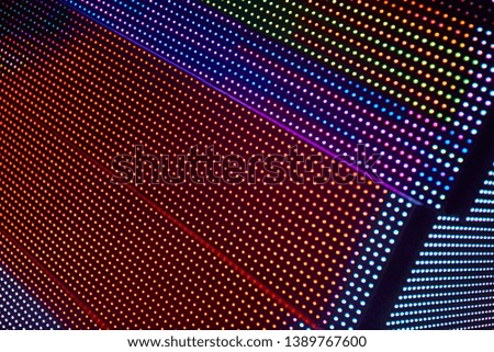 Abstract striped edge multi color digital monitor
