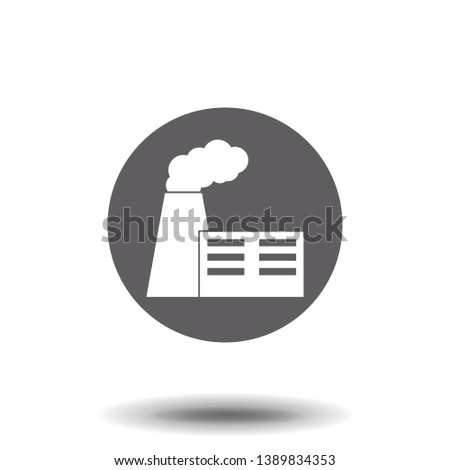 Factory icon. Vector symbol stock illustration web.