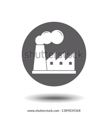Factory icon. Vector symbol stock illustration web.