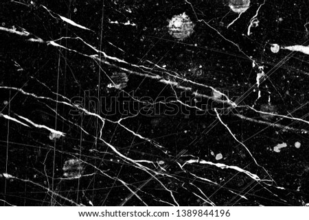 Dirty marble, abstract natural art, black and white for background