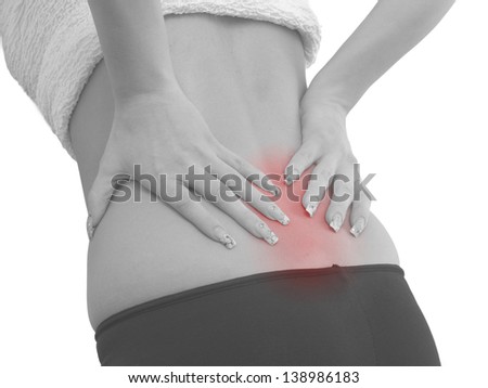 Pain in a woman back