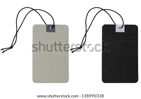 blank price label on white background include clipping path