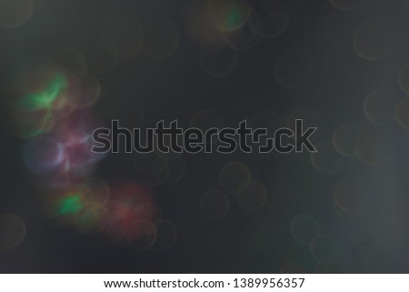 Beautiful COLORFUL bokeh on a DARK background.