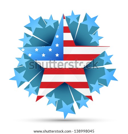 american independence day vector flag