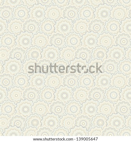 Seamless abstract light pattern with wavy circles. Vector illustration