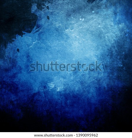 Grunge blue background, modern texture, old wall