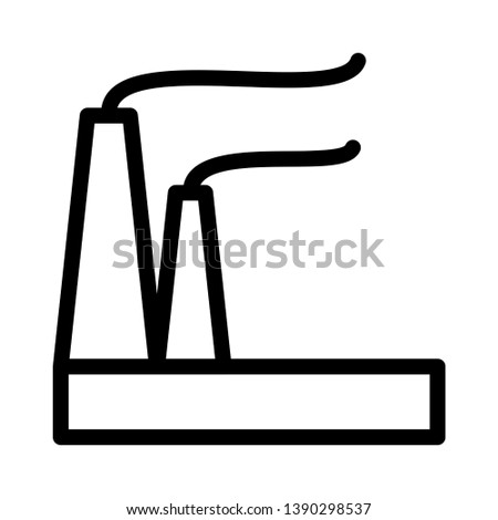 industry vector thin line icon