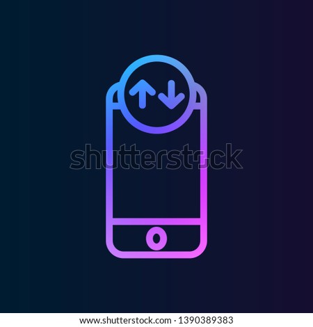 Phone internet nolan icon. Simple thin line, outline vector of web icons for UI and UX, website or mobile application
