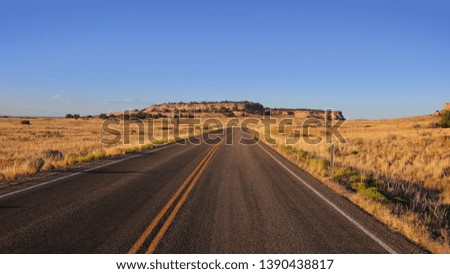 Scenic drive through Canyon lands national park