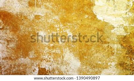 Old wall with peeling plaster vintage texture background