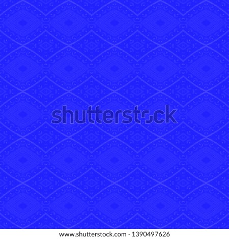 Geometric blue ethnic oriental pattern. Traditional design for background, carpet, wallpaper, clothing, wrapping, batik, fabric. Embroidery style. Hand drawn pattern.