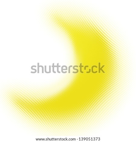 yellow moon symbol illustration