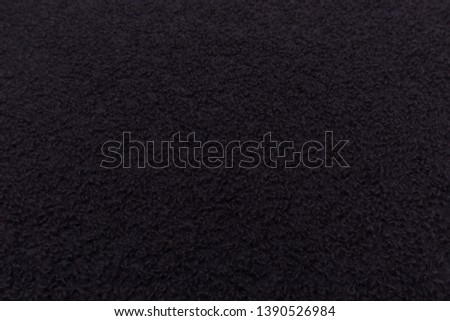 Close up of black fabric with textile texture background