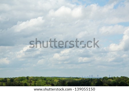 Atlanta Skyline from Panola Mountain