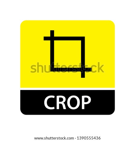 Crop icon for web and mobile